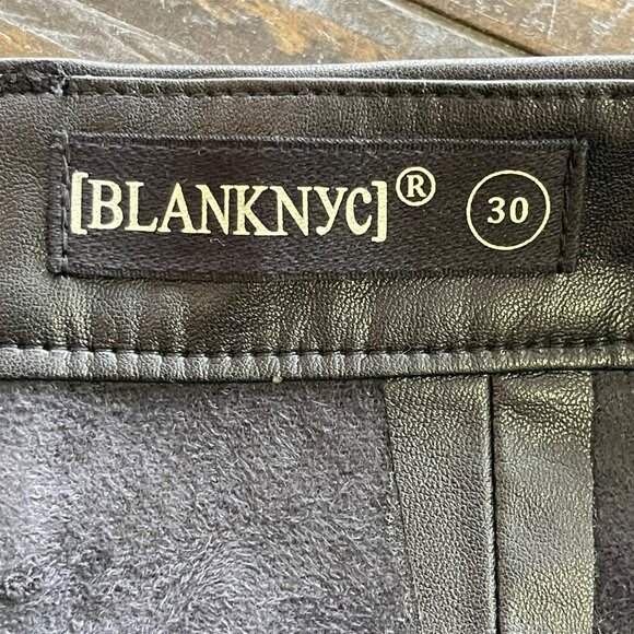 Blank NYC Faux Leather Black Pants Size 30 NWT - Picture 9 of 9